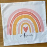 Kissenbezug Regenbogen Kinder personalisierbar mit Namen