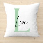Kissenbezug Buchstabe Kinder personalisierbar mit Namen