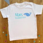 Schulkind T-Shirt Wal personalisiert, mehrfarbig, verschiedene Größen