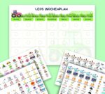 Kinder Wochenplan - Traktor, personalisiert mit Namen