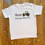 Kindergartenkind T-Shirt Traktor personalisiert, mehrfarbig, verschiedene Größen