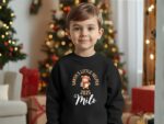 Weihnachtspullover "Santa's little helper" - personalisierbar mit Namen, verschiedene Größen – Bild 2
