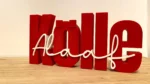 3D Schriftzug „Kölle Alaaf“ | Kölsche Deko in Rot-Weiß – Bild 2