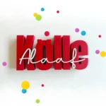 3D Schriftzug „Kölle Alaaf“ | Kölsche Deko in Rot-Weiß