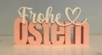 3D Schriftzug „Frohe Ostern“ | Osterdeko in Rosa-Weiß – Bild 2