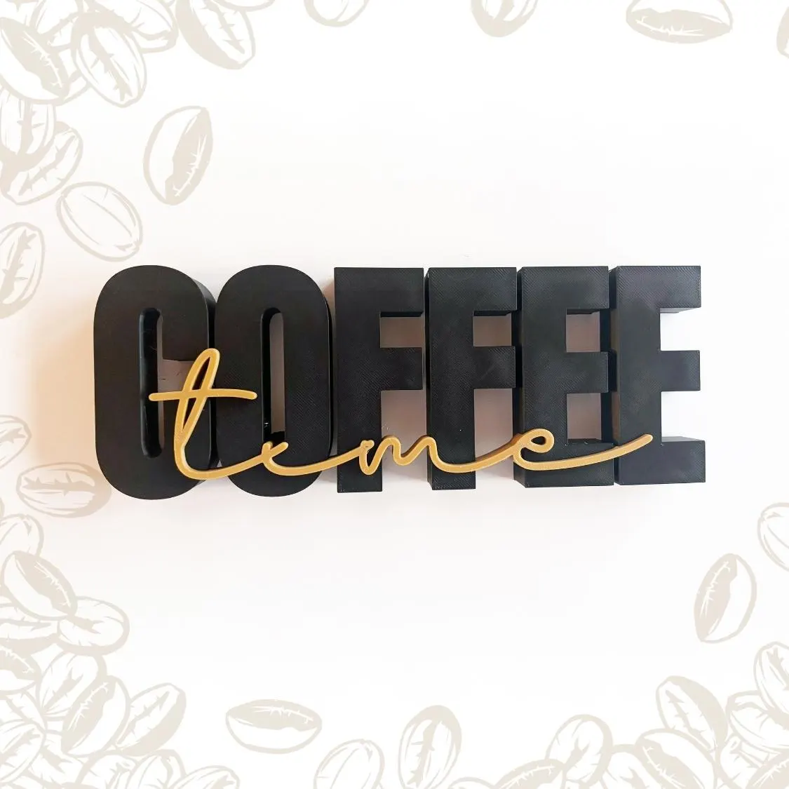 il_fullxfull.7793641859_c1ba Coffee Time 3D Schriftzug | Deko für Kaffeeliebhaber – Bild 1